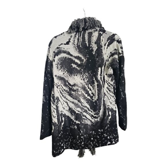 FRANK LYMAN Fringe Sweater Cardigan Jacket - Size 4‎ - Picture 3 of 7